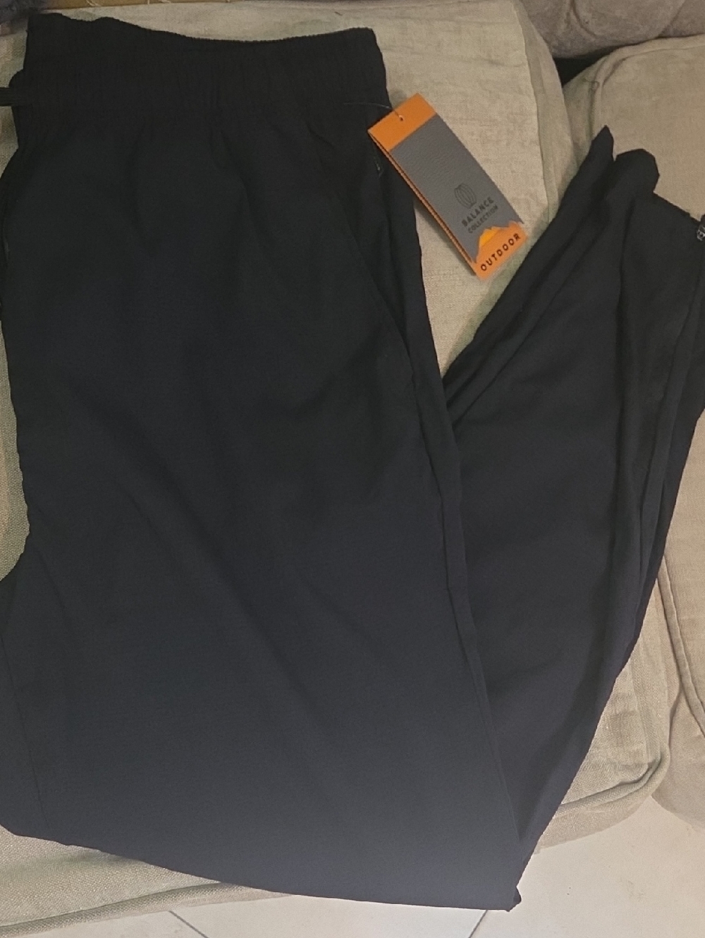 Balance Collection Men’s Black Sweatpants with Drawstring